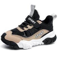 Size 29-39 Autumn Leather Surface Waterproof Boys Children Sports Shoes Non-slip Wear Resistant Outdoor Athletic Footwear for Kids Daily Play 29