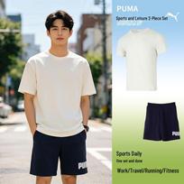 PUMA Men's Short-Sleeve & Shorts Sportswear Set M