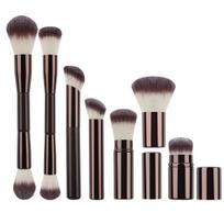 7 Makeup Brushes Set Double Head Loose Powder Brush Blush Brush Retractable Brush Grooming Brush Foundation