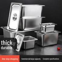 304 Stainless Steel Gastronorm Food Pan with Lid Gastronorm 1/1 (53x33cm)