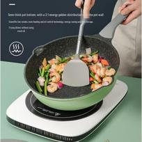 COOKER KING 30cm Bamboo Green Stone Non-stick Wok