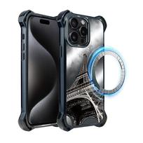 Etui Do Iphone 15 Pro Ibizu Dropguard Ultra Z Magsafe, Noir City, Wieża Eiffla