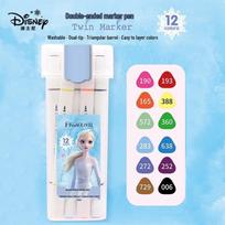 Disney Elsa 12-Color Dual-Tip Washable Marker Set