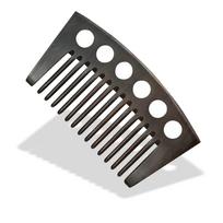 Moon-Shaped Solid Wood Comb for Men and Women – Deep Precious Treasure, Home Daily Use, Engraved Design
