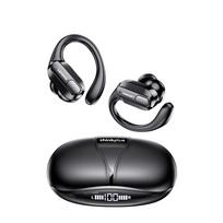 Originalios Lenovo XT80 True Wireless Bluetooth 5.3 ausinės su mikrofono mygtuko valdymu Maitinimo ekranas Triukšmo mažinimas Ausų kabliukai Neperšlampami ausinės juoda