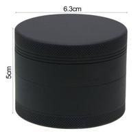 Spice Grinder Manual Food Grade Anti-crack Round Aluminum Alloy Labor-saving Better Tightness Easy Molding Process Sharp Cutting Teeth Strong Magnetic juoda
