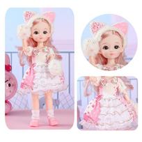 Mergaičių lėlių Barbės dovanų dėžutės rinkinys Mergaičių princesė Vaikiška žaislinė dovanų lėlė 30Cm high [bagged]