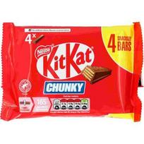 Batonėliai KITKAT Chunky, pieniški, 4 x 32 g