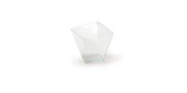 Vienkartinis indelis CHARME, skaidrus, PS, 180 ml, 7,2 x 7,2 x H 7,6 cm, 40 vnt