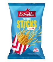 Bulvių traškučiai ESTRELLA STICKS su druska, 70g