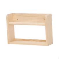 Medinė plaukiojanti knygų lentyna Knygų stovas Elegantiškas tvirtas namų dekoras Stovas medinė sieninė lentyna wood 25x12x20cm