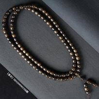 Retro Solid Wood Buddhist Beads Bracelet – Unisex Prayer and Play Accessory
