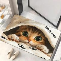 1PC Halloween Skull Kitchen Rug Non-Slip Door Mat Pop Design Bathroom Rug Bath Mat Carpet for Home Sink Laundry Decor 30x50cm