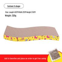 Durable Oversized Cat Scratching Bed: Scratch-Resistant, No-Shed Corrugated Cardboard for Self-Entertainment Includes Free Catnip Pack