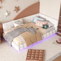 Daybed - MUVOE - 90x200 cm - 16 couleurs LED - Chargeur USB - Montage facile
