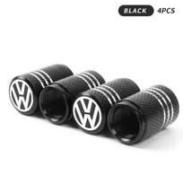 Automobile Tire Inflation Nozzle Cover Bolt-in Aluminum Theftproof Valve Caps For Volkswagen VW R Line Golf MK4 MK5 MK6 MK7 MK8