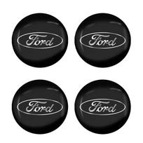 Car Sticker Ford New 2025 Hot 4Pcs Car Wheel Hub Cap Metal Emblem Stickers For Ford Focus 2 MK2 3 4 MK3 4 ST Mondeo Festiva Fusi juoda