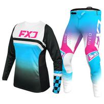 motokroso pavarų komplektas vaikams 4 5 6 7 8 9 10 11 12 13 metų Jaunimas vaikas Motociklas berniukas Mergaitė Jersey Pant Kits lenktyninis kostiumas Visureigis Enduro MX MTB XXL-28 blue