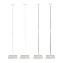 4Pcs Balloon Stand Kit 31.50inch Tall Balloon Holder Sticks Tabletop Balloon Rods with Base for Festival Party Birthday Decor
