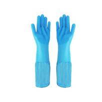 Silicone Gloves - Pet Bath Anti Bite Beauty Cleaning Hair Removal Gloves Extended Plush Waterproof Kitchen Cleaning Gloves