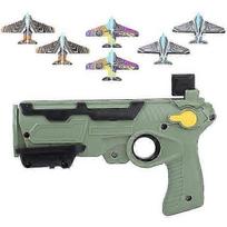 Airplane Launcher Bubble Catapult With 6 Small Plane Toy Airplane Toys for Children Kids plane Catapult Gun Shooting Game Gift armijos žalia spalva