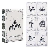 Luna Lenormand Deck - 36 Minimalist Black and White Oracle Cards Hand-Drawn Sketch Style 9*6cm