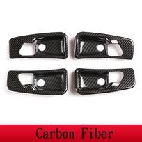 ABS Silver/Carbon Fiber Car Inner Door Handle Bowl Decoration Cover Stickers For MercedesBenz G Class W463 07-18 Car Accessorie