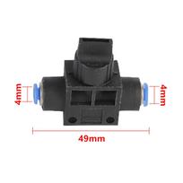 Pneumatic Trachea Quick-in Buckle-type Hand Valves 4/6/8/10/12mm Garden Lawn Irrigation Flow Limiting Speed Control Switch 5Pcs