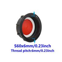 1000L Ton Barrel Valve Fitting 75mm S60 To S60x6mm IBC Tank Adapter 2inch Thread Valve Coupling For Outdoor Rain Bucket