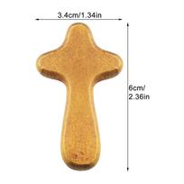 Cross Wood Hand Jesus Gift Christ Church Christmas Cathilic Religious Prayer Cross Priests Christmas Gift Church Cross (as the picture,1pc)