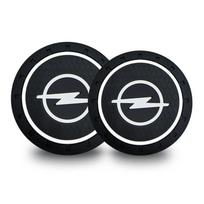 Car Coasters Silicone Anti-Slip Water Cup Mat Drink Pad For Opel Astra j g Insignia Corsa d Vectra c Zafira a Auto Gadgets