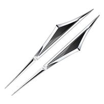 2pcs 3d alloy car stickers car accsesories accessory for OPEL opc opcline CORSA gsi ASTRA sxi VECTRA gtc Silver Black