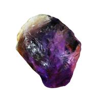 Natural BI-COLOR Ametrine 125.9 Ct Huge UNCUT Rough CERTIFIED Loose Gemstone 30 mm įvairiaspalvis