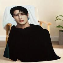 Popular Actors B-Byeon Woo Seok-K Blanket Soft Throw Blanket for Home Bedroom Bed Sofa Picnic Travel Office Cover Blanket Gift 75x90cm