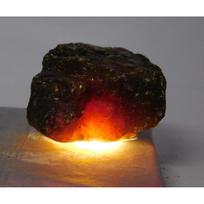 CERTIFIED Natural Orange Amber Rough Loose Gemstone 112 Carat Uncut Raw 46.5 mm oranžinė