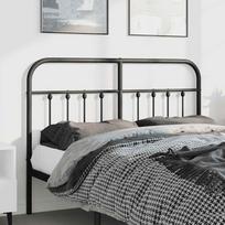 Vidaxl Metalowe Wezgłowie, Czarne, 135 Cm