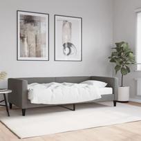 Vidaxl Sofa Z Materacem Do Spania, Ciemnoszara, 90X200 Cm, Tkanina