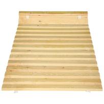 Medinis lovos rėmas su grotelėmis ant čiužinio dirželio 80 x 200 cm