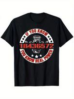 Unisex's Heavyweight Mechanic T-Shirt - V8 Engine Graphic Tee With If You Know Too Know The Power Slogan XXXL