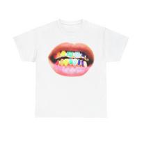 Vintage Rainbow Grill Lover Graphic Unisex T-shirt XXXL