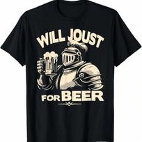 Medieval Renaissance Festival, Knight Beer Joust, Ren Faire T-Shirt S