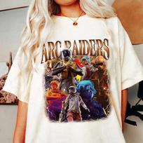 ARC Raiders Gaming Unisex T-Shirt, Retro Arcade Raiders Tee, Arc Raiders Vintage Bootleg T-shirt, Funny Video Game Emote Gamer Gift XL