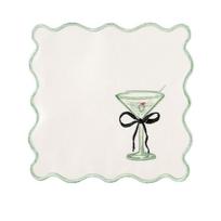 Wavy Edge Wine Glass Pattern Plate Mat Heat-Resistant Insulation Mat  Table Setting 30CM
