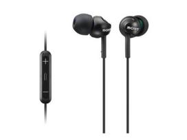 SONY Headphones with Remote Control and Compatible with Black In-Ear Microphone, iPhone/iPod/iPad, MDR-EX110IP/B