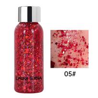 Gel, Sequins Face & Body Glitters Nine Colors Artistic Makeup Art Sequins Gel Nail Hair Face Body Decoration Makeup Glitter Gel
