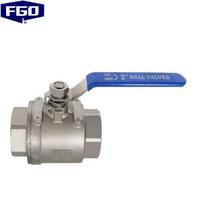 FGO Stainless Steel Two-Piece Ball Valve