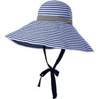 with Windproof Strap Women Striped Fisherman Hat Wide Brim Sunshade Hat Portable Bucket Hat  Hiking