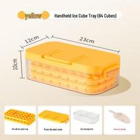 Press-Type Ice Cube Maker with Storage