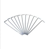 4-5 Section Iron Tarp Pole, Outdoor Tent Support, Thickened 2.4m