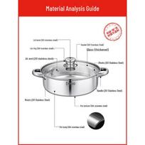 DeBo Belle 28cm 304 Stainless Steel Soup Pot